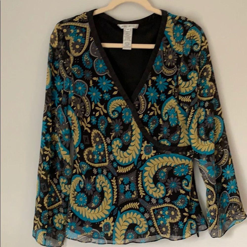 Nine West Floral Blouse